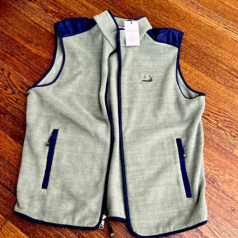 Peter Millar Gray and Navy Vest